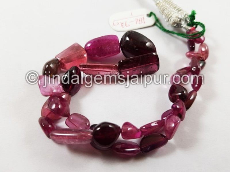 Rubellite Smooth Nugget Shape Beads